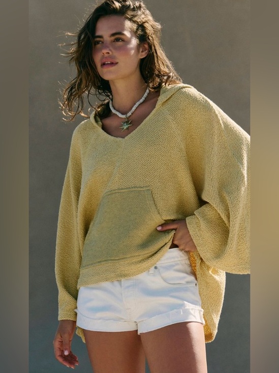 Free People Tops - Free People free-est Collection ~ Simone Hoodie ~ XS ~ Color- Jojoba ~ NWT**